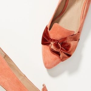 Anthropologie Alexandra Bow Tied Flats